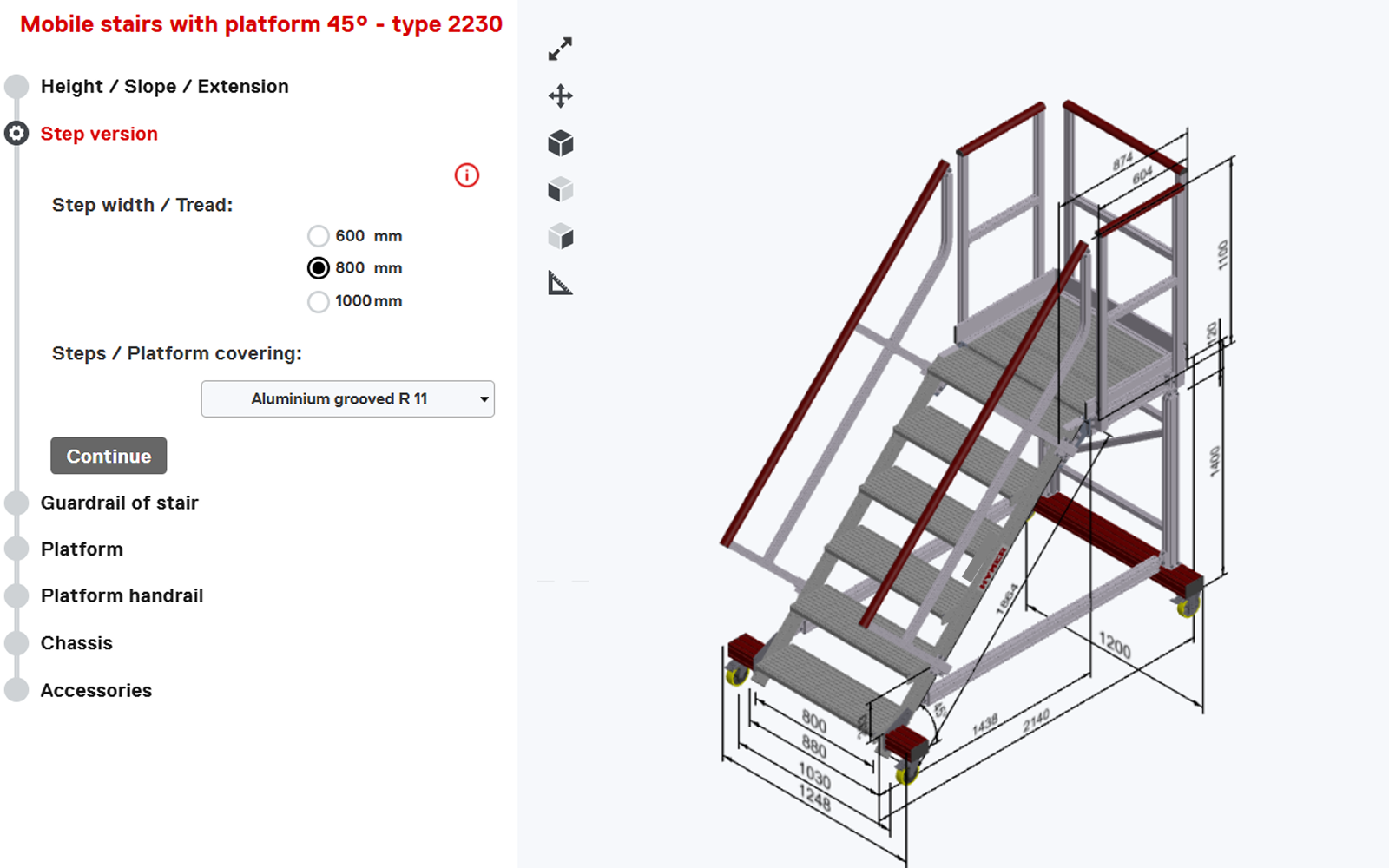 Configo 3D-produktvisualisering i konfiguratoren